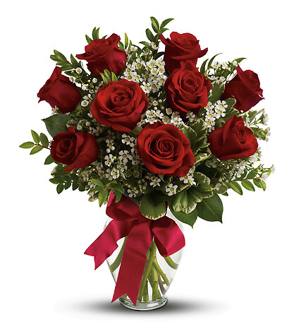 Thoughts of You Bouquet with Red Roses - Deluxe